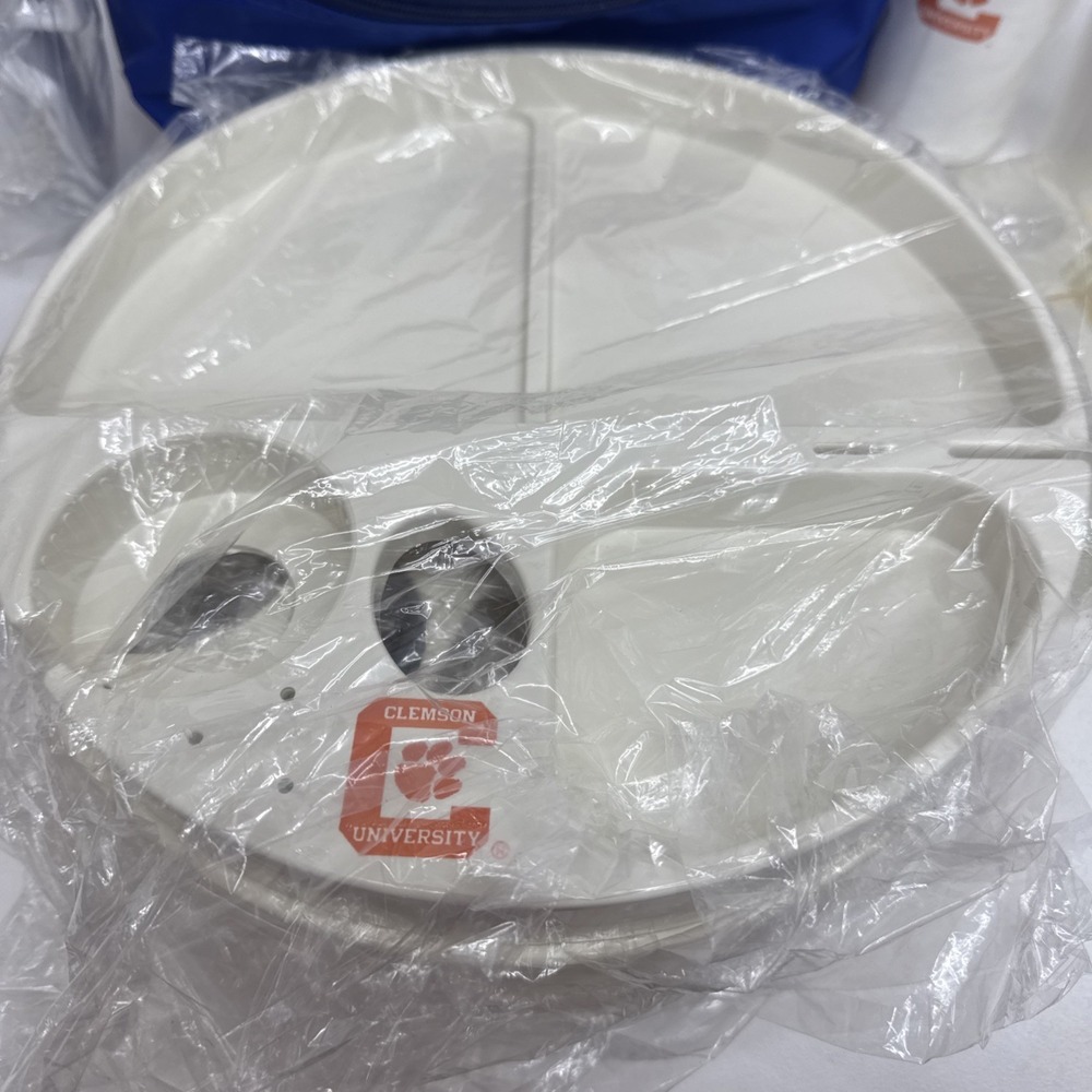 Clemson University E-Z Hold Portable Dinnerware Set - Picture 8 of 11